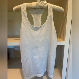 Lululemon Athletica White Racerback Tank